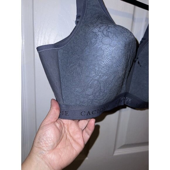 CACIQUE Lightly Lined No Wire Comfort A83570 Full Coverage Gray Bra Sz 40 E - Picture 4 of 12
